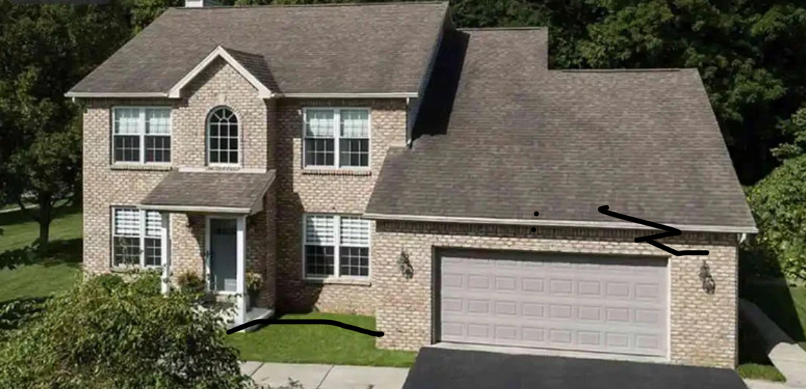 Residential roof - before replacement
