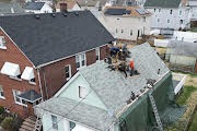 Roofing project in progress